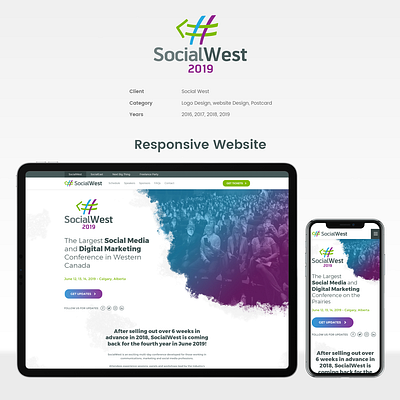 Social West 2019 Website Design huedesk landing page landing page design landing page ui web designer webdesign website design website design company website designer