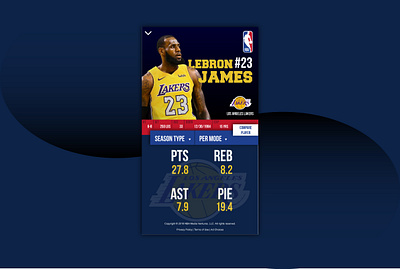 UI NBA Stats adobe illustrator app art colors design illustration illustrator nba nbaui ui uidesign vector visual visual art