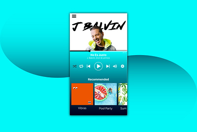 UI Music Player adobe adobe ilustrator app art colors design illustration illustrator illustrator cc illustrators jbalvin music musicplayer ui uidesign vector visual art