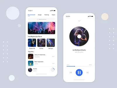 Music interface ui