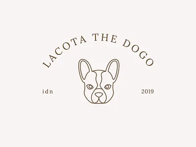Lacota The Dogo logo dog design designer