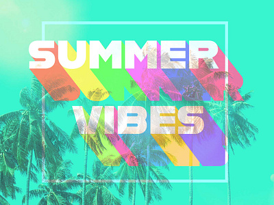Summer Vibes design illustrator photoshop poster design