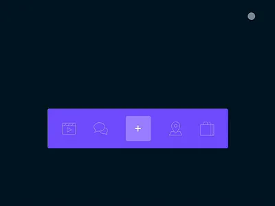 Micro interaction for menu bar items add animation app appdesign flinto interface iphone menu micro interaction microinteraction microsoft mobile plus purple sketch ui ux