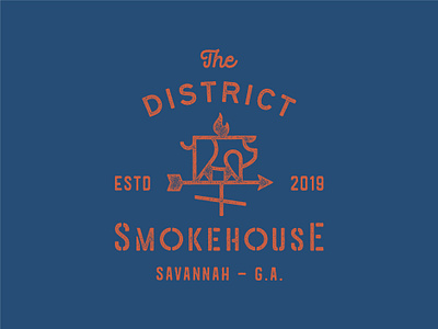 Smokehouse: Logo Three bar barbecue bbq brand brand identity branding custom typography farm fire flame hog lettering logo monoline organic pig pub restaurant smokehouse weathervane