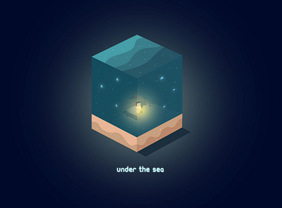 Under The Sea 3d art design graphicdesign illustration inspiration isometric isometric art isometric design isometric illustration sea