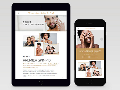 Premier SkinMD Mobile View branding dermatology ipad iphone medical mobile web development responsive responsive design responsive web design wordpress