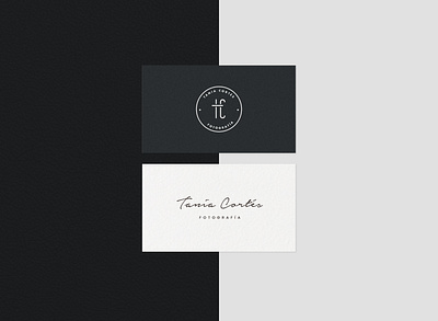 Tania Cortés Logotype Exploration black and white branding logo photographer photography script font seal