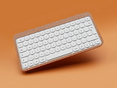 ⌨️ Corky 3d 3d render 3drender b3d blender cycles blender3d concept cork design concept graphic design industrial design keyboard product design prototype render render weekly visual design