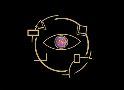 Visionary art artwork creative creative design design eye future futurist futuristic illustration illustration art milky way milkyway stardust stars thoughts universe visionary