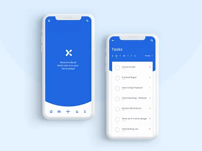 Daily Task App adobe xd daily challenge app app design application design flat flat color minimal ui ux vector
