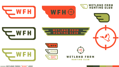 Wetland Farm – Wing Logo bird branding bullseye club ddc ddc hardware design draplin ducks flying hunter hunting icon design identity illustration logo vector wilderness wildlife wing