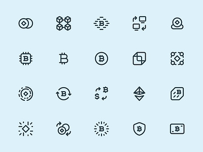 Myicons — Crypto, Currency line icons bitcoin icons crypto icons currency icons flat icons icon icon design icon set icons icons design icons pack iconset interface icons line icons myicons ui ui design ui designer uiux web designer webdesign