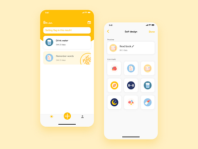 Habit to develop APP app ui 设计