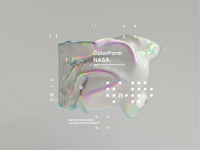 NASA l ColorForm. branding c4d c4dr20 cinema4d concept helvetica nasa octane octanerender scifi space