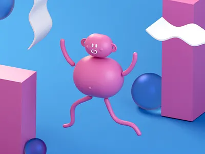 HELLO / 3d illustration pt 3 3d art 3d model 3dillustration blender character design composition illustration rendering visual art