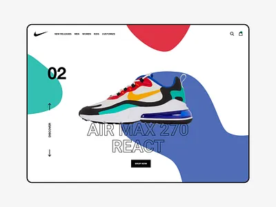 Nike Air Max 270 - Redesign | Rebound design nike nike air nike air max ui ux vector web webdesign website