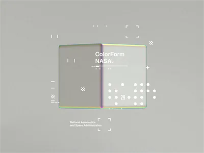 NASA l ColorForm. animated animation c4d cinema4d design motion nasa octane poster scifi space type