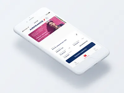 Airfrance concept app branding design flat design ios mobile semi flat design ui ui design ux design
