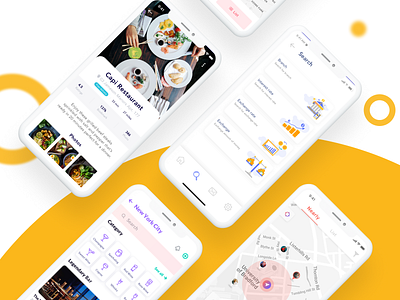 MOO - 4 App Design Categories In 1 UI Kit app creative design mobile mobile app ui kit uidesign uiux