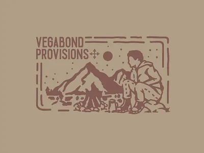 Work Done for Clothing Line called Vegabond Provision artforsale brand design branding branding design clothing brand clothing design design icon design icons illustration logo merch merchandise vector vintage vintage logo