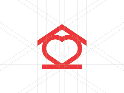 Home Love black branding design gradient illustration logo mark minimal monogram vector