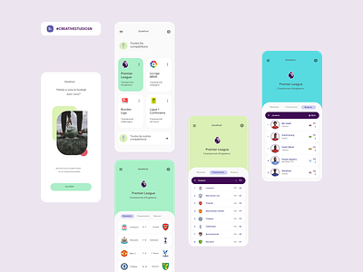 Football App • Creative adobexd football mobile app mobile app design premier league premierleague soccer app ux ux design xd design