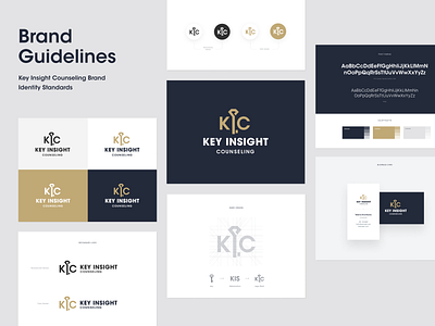 Key Insight Counseling Brand Guide brand agency brand guide brand guideline brand identity branding clean color palette key logo design logotype mark typography