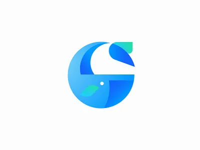 Oceanhero logomark app branding design icon logo minimal ui vector web website