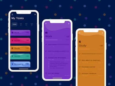 todolist concept adobexd checklist concept experiencedesign habits mobile ui task list todo ui ux xd xddailychallenge