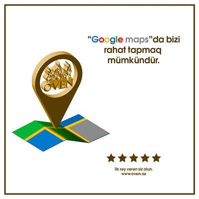 Google maps (Oven cake hause) app branding design illustration illustrator logo minimal typography ui vector