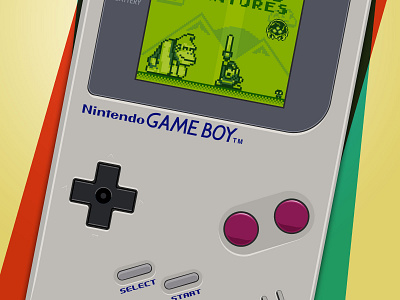 Detail of Gameboy's 25th Anniversary poster. anniversary donkey kong fan art gameboy geek art illustration illustrator nintendo poster realistic retro super mario vector vector illustration