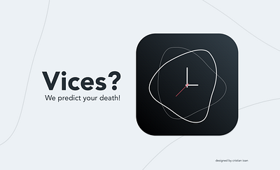 Clock App - we predict your death! clock dailyui dailyui005 ui uidesign