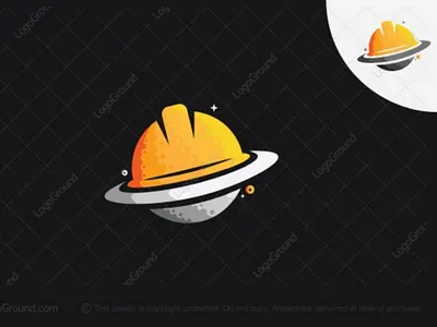 Construction planet logo for sale branding building construct handiwork handy handyman helmet logo logos planet safety space sphere work worker