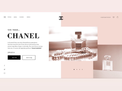 My Chanel landing page