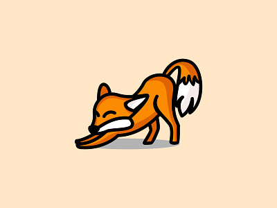 Fox Simple illustration animal brand branding design fox fox logo foxy icon illustration line logo mascot symbol vector
