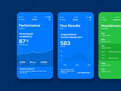 Fitness App concept fitness app interface ui ux