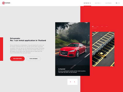 Drivemate branding design minimal typography ui ux web design