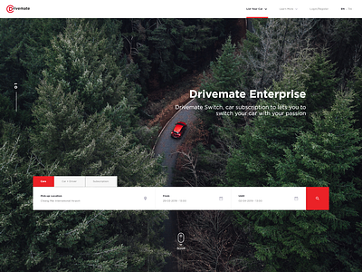 Drivemate branding design minimal typography ui ux web design