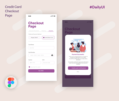 #DailyUI Challenge app design checkout form checkout page checkout process design mobile app mobile app design mockup payment form product design ui ux