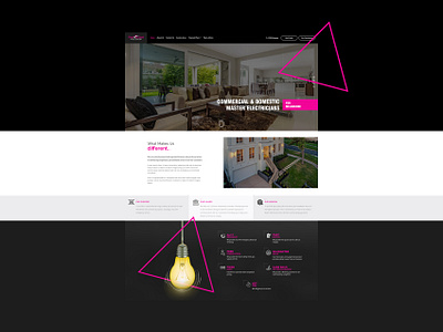 Heavensent Elecrical - Web Design branding design graphic design identity illustration illustrator type typography ui web