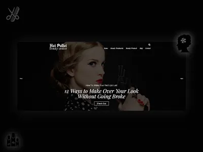 Hoi Polloi Beauty Center - Web Presentation branding design graphic design identity illustration illustrator typography web