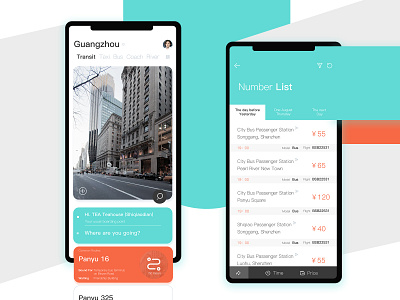 Trip App app design ui