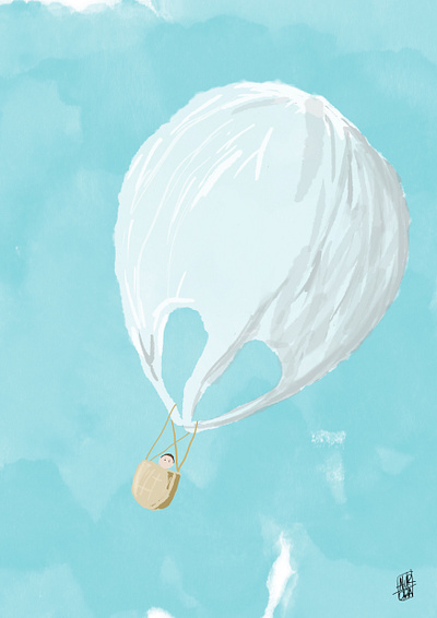 mongolfiera balloon digitalpainting illustration illustration art photoshop plasticfree wacom