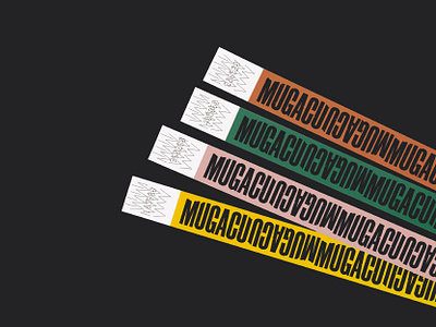 Festival bracelets - Mugacu Fest festival identity musicfestival