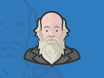 Old Man With Long Beard avatar bald beard elderly face grandpa human old man person senior citizen user