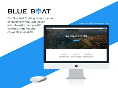 Rent-a-boat Dubrovnik bootstrap frontend web design website website design