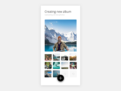 Album dailyuichallenge design app simple clean interface simple design