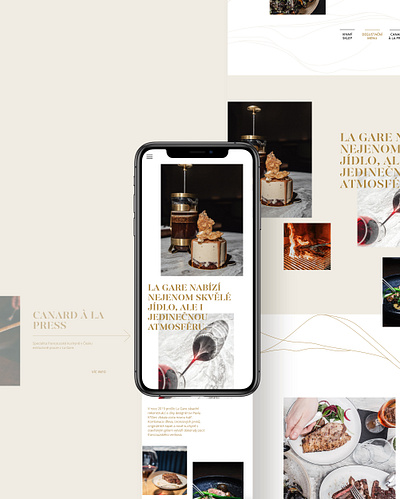 La Gare restaurant website restaurant restaurant branding restaurant design restaurant web typography ui web design web typography