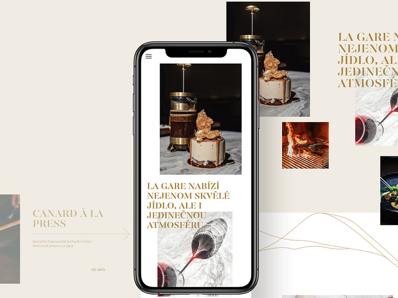 La Gare restaurant website restaurant restaurant branding restaurant design restaurant web typography ui web design web typography