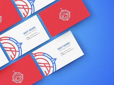 Logo and business cards for Mot Nord, Language school branding businesscards languageschool logo logodesign stationery stationery mockup